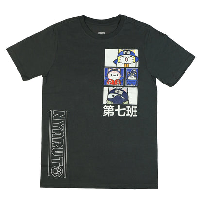 Naruto T-Shirt Boys' Ninja Cats Anime Short Sleeve Graphic Tee