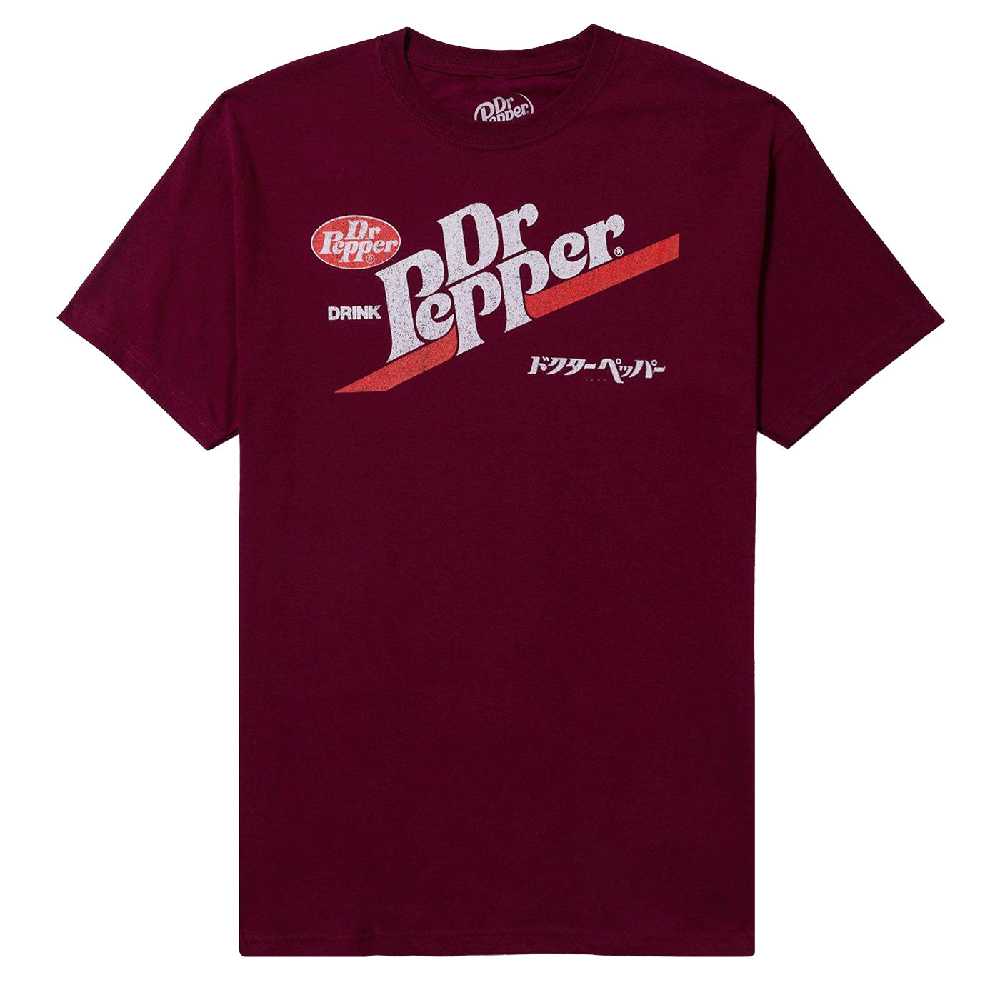 Dr. Pepper T-Shirt Men's Logo Design with Kanji Accents Short Sleeve Tee