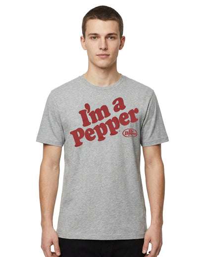 Dr. Pepper T-Shirt Men's I'm A Pepper Logo Design Novelty Short Sleeve Tee