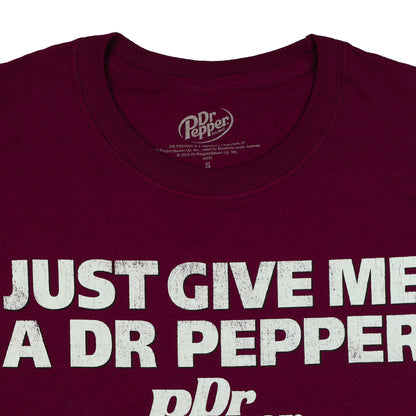 Dr. Pepper T-Shirt Men's Just Give Me A Dr. Pepper Short Sleeve Tee