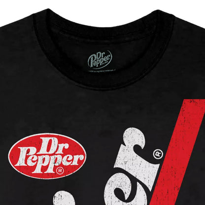 Dr. Pepper T-Shirt Men's 80's Logo Design Distressed Short Sleeve Tee
