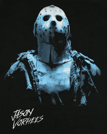 Friday The 13Th T-Shirt Men's Jason Vorhees Blue Hue Graphic Print Tee