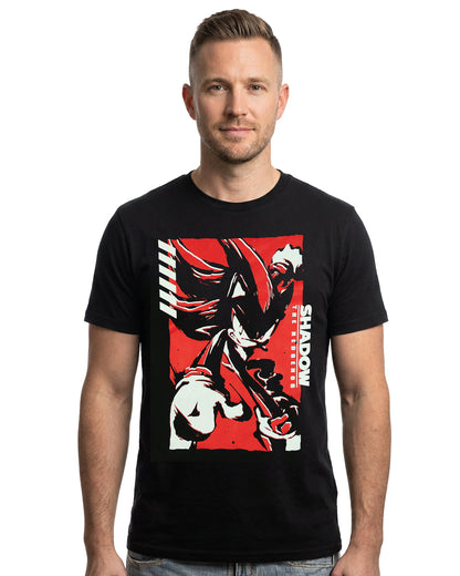 Sonic The Hedgehog T-Shirt Men's Shadow Character Design Short Sleeve Tee