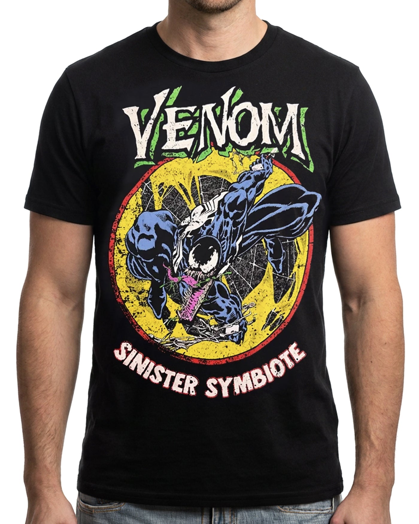Marvel Venom T-Shirt Men's Sinister Symbiote Short Sleeve Tee