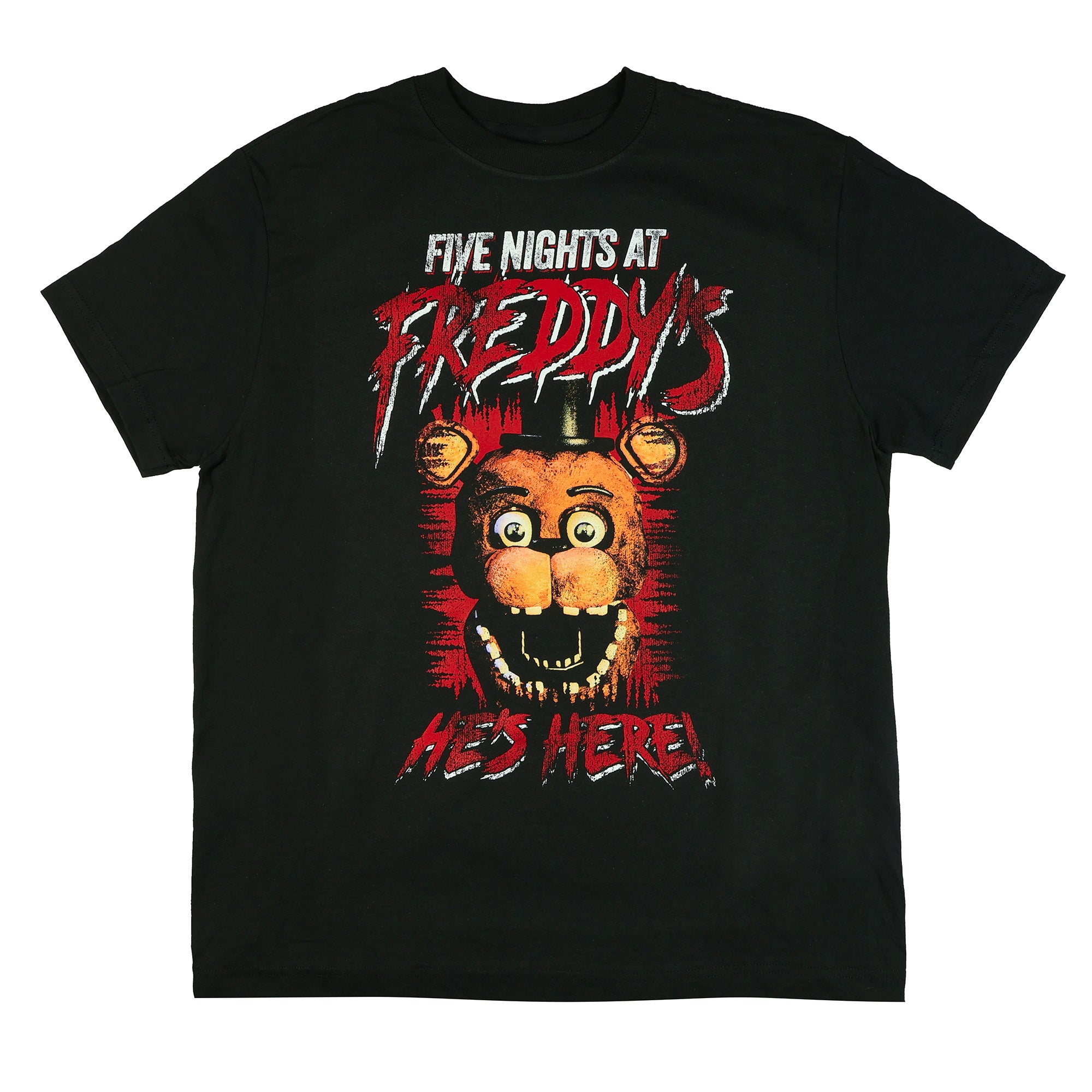 Five Nights At Freddy's T-Shirt Men's He's Here Game Over Graphic Print Tee