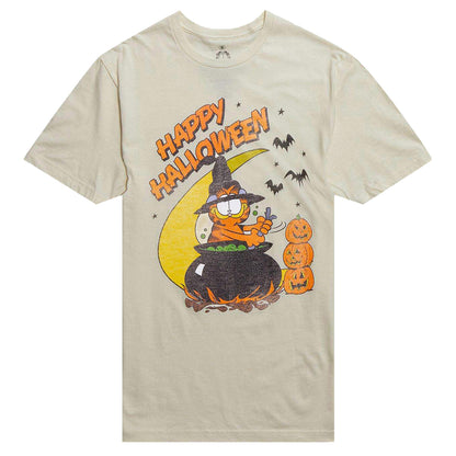 Garfield T-Shirt Boys' Happy Halloween Witches Brew Short Sleeve Tee