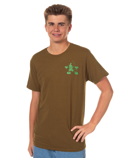 Disney Mickey Mouse T-Shirt Men's Nature Heals Outdoors Themed Tee