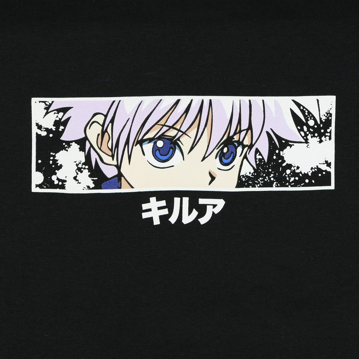 Hunter x Hunter Shirt Men's Killua Eyes Anime Short Sleeve Graphic Tee