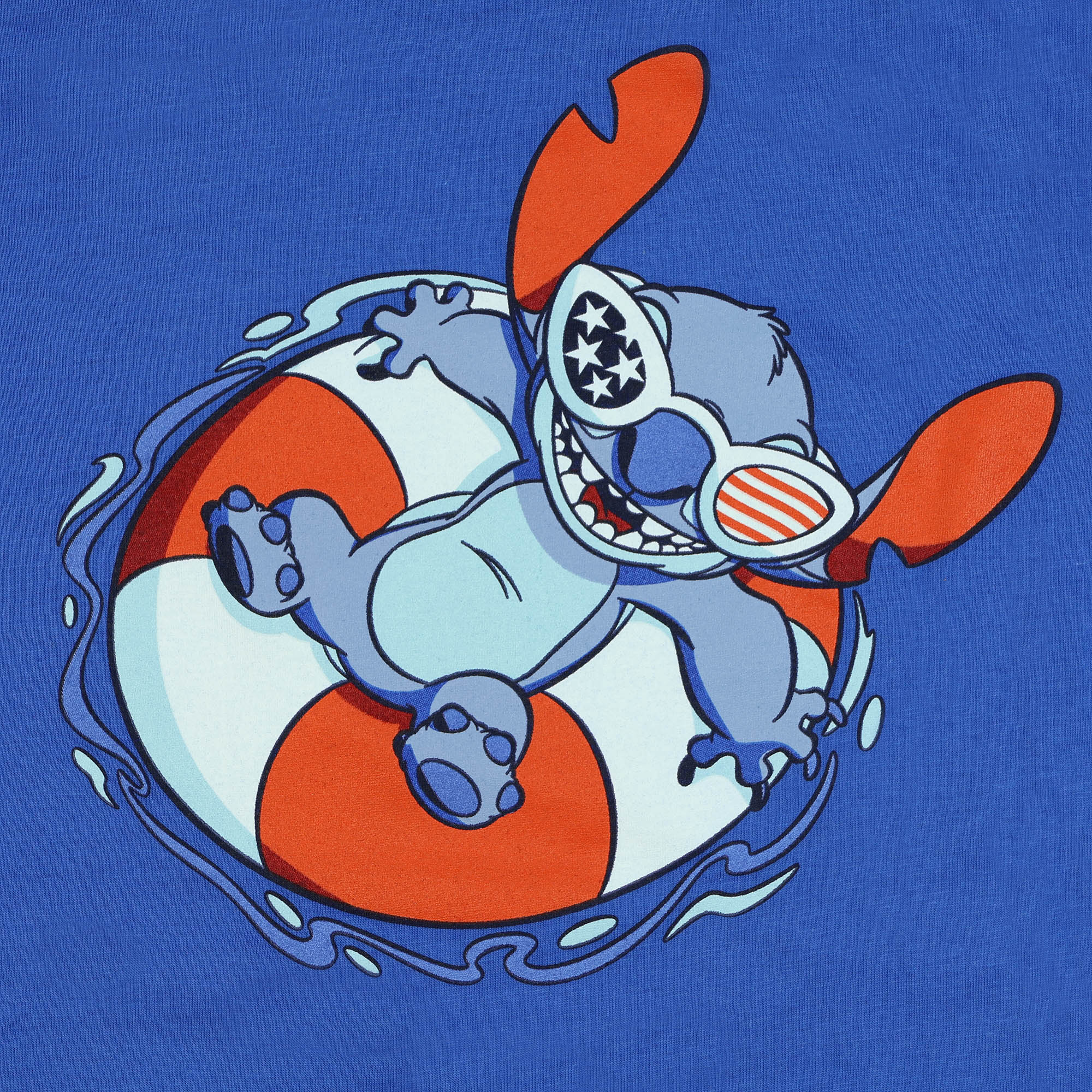 Disney Stitch T-Shirt Boys' Stars and Stripes Living The Dream USA Tee