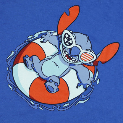 Disney Stitch T-Shirt Boys' Stars and Stripes Living The Dream USA Tee