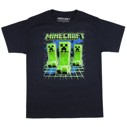 Minecraft T-Shirt Boys' Creeper Trio Short Sleeve Graphic Print Tee
