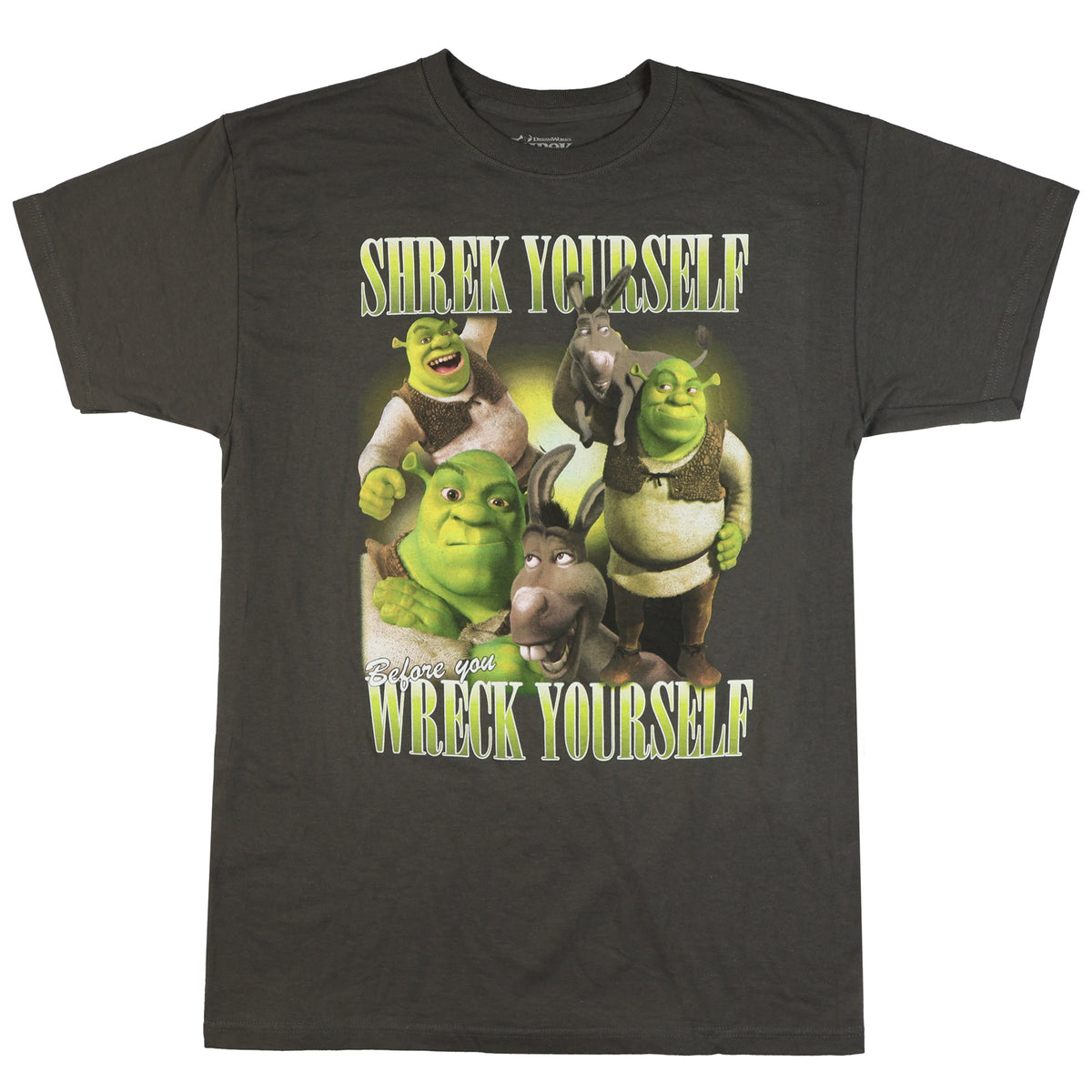 Shrek T-Shirt Men's Shrek Yourself Before You Wreck Yourself Tee