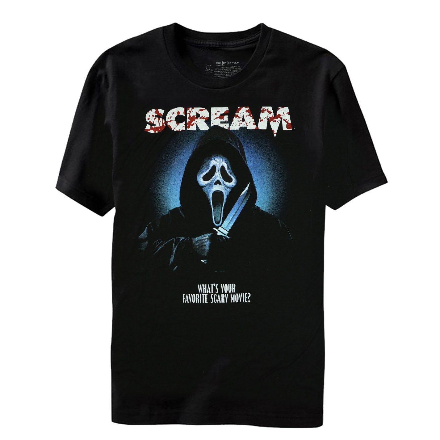 Ghost Face T-Shirt Men's Favorite Scary Movie Short Sleeve Tee