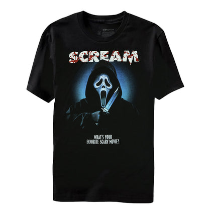 Ghost Face T-Shirt Men's Favorite Scary Movie Short Sleeve Tee