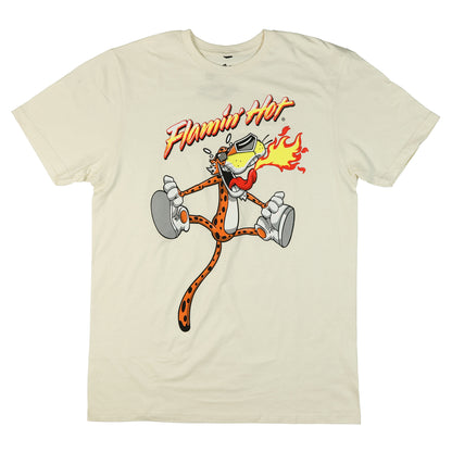 Cheetos T-Shirt Men's Chester Cheetah Flaming Hot Short Sleeve Top