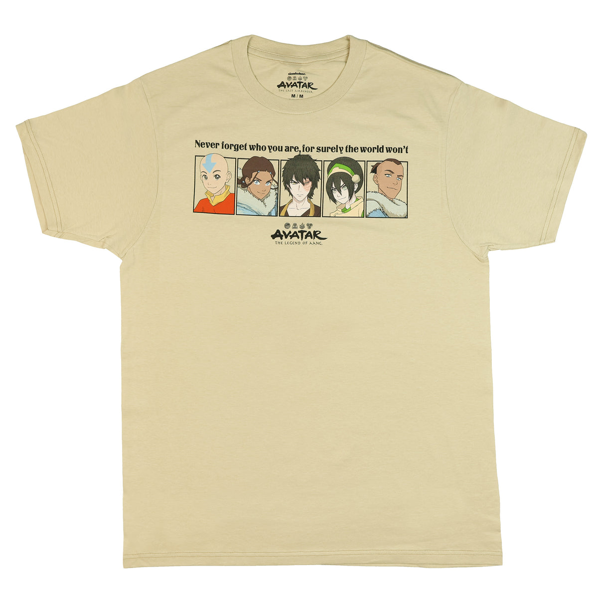 Avatar The Last Airbender Shirt Men's Never Forget Short Sleeve Tee