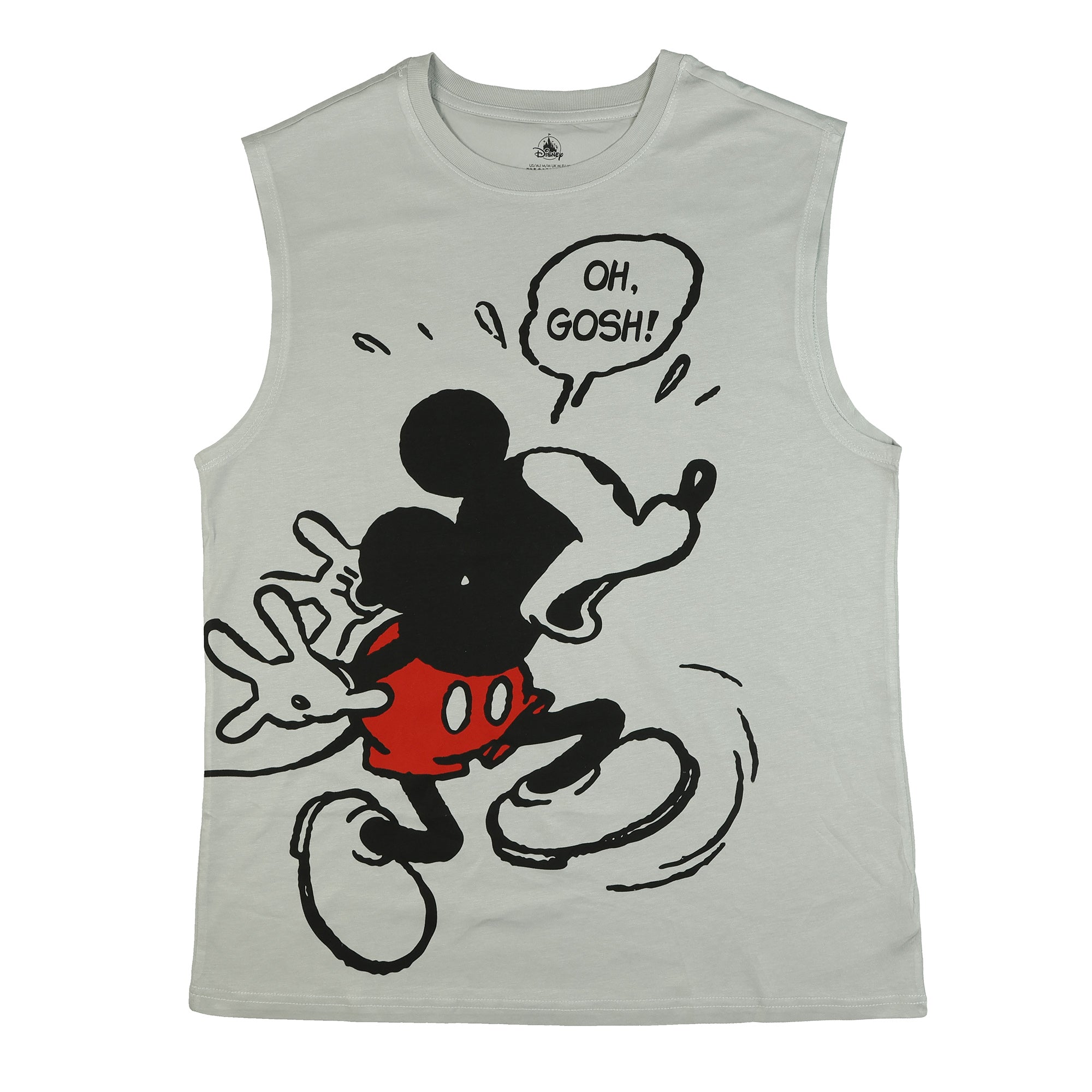 Disney Mickey Mouse Athletic Tank Top Men's Oh Gosh Sleeveless T-Shirt
