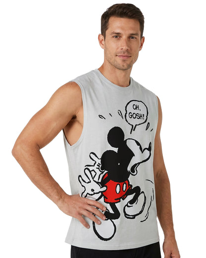 Disney Mickey Mouse Athletic Tank Top Men's Oh Gosh Sleeveless T-Shirt