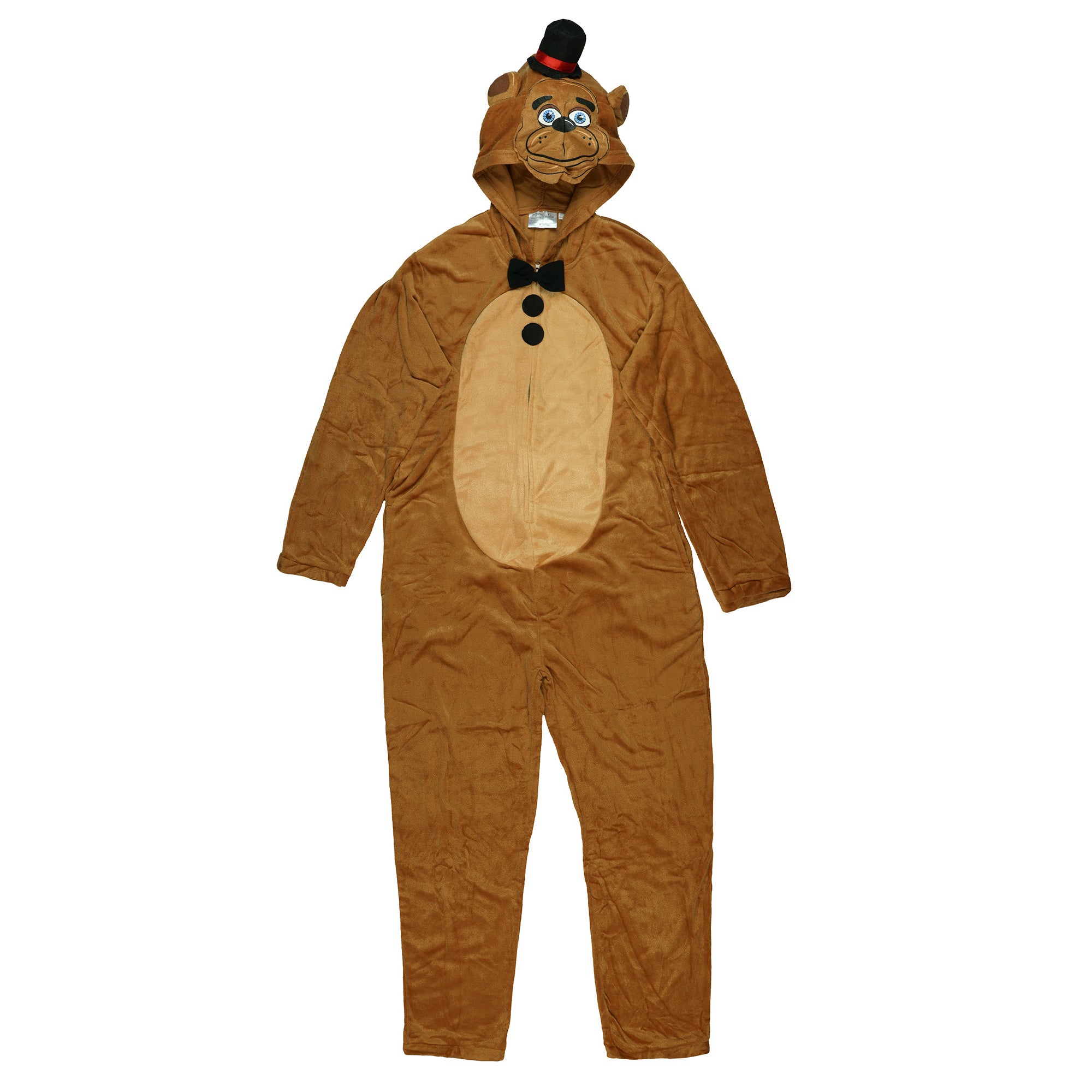 Five Nights At Freddy's Union Suit Men's Freddy Hooded One Piece Pajama