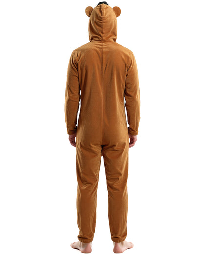 Five Nights At Freddy's Union Suit Men's Freddy Hooded One Piece Pajama