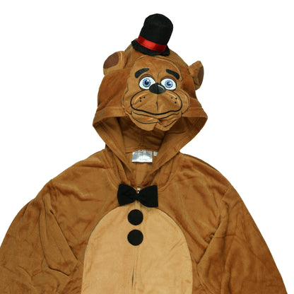 Five Nights At Freddy's Union Suit Men's Freddy Hooded One Piece Pajama