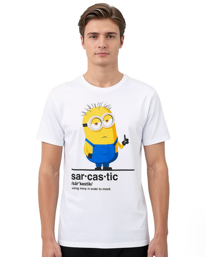 Minions T-Shirt Men's Phil Sarcastic Short Sleeve Graphic Top