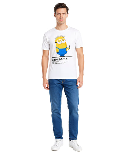 Minions T-Shirt Men's Phil Sarcastic Short Sleeve Graphic Top