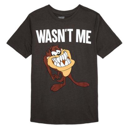 Looney Tunes T-Shirt Boys' Taz Wasn't Me Short Sleeve Tee