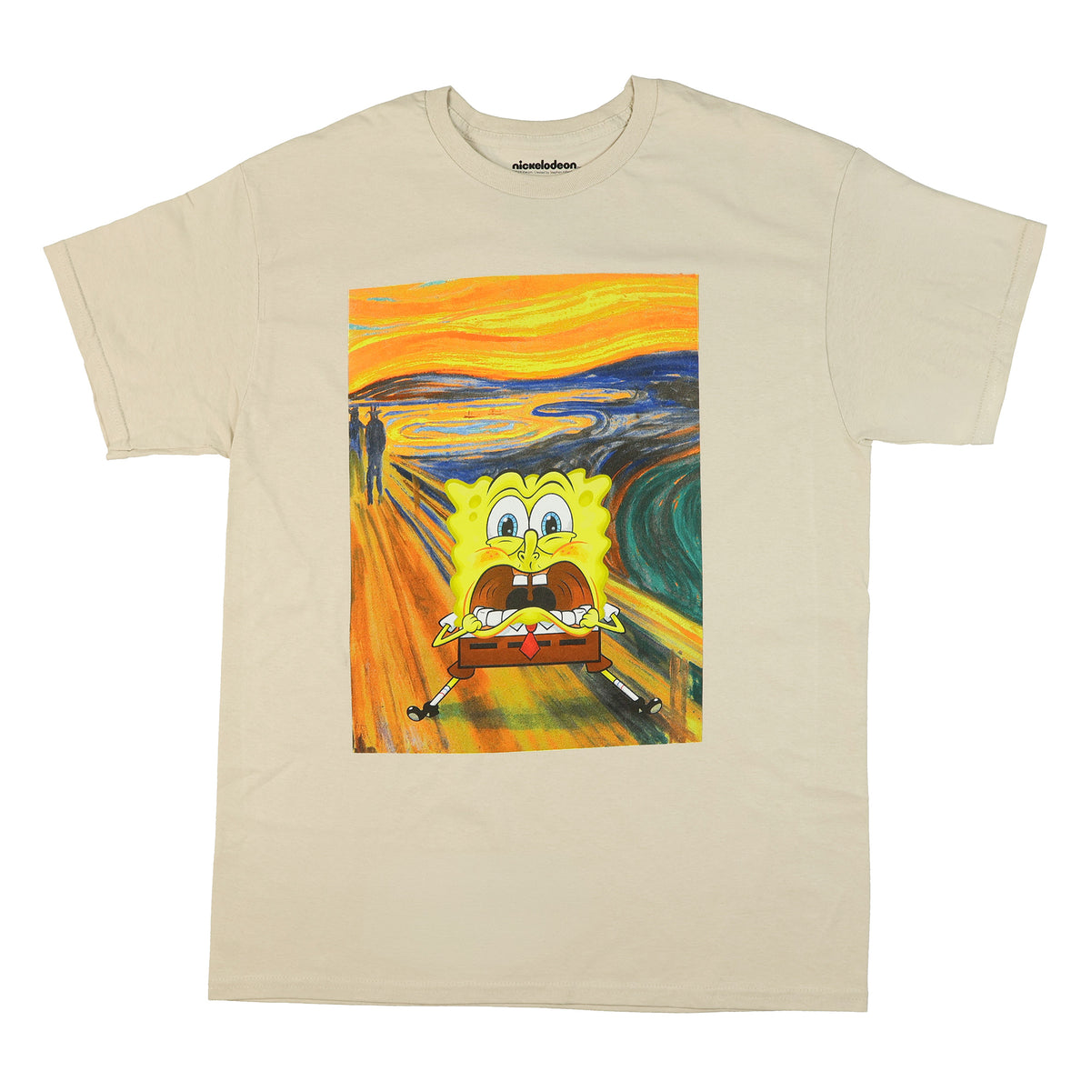 SpongeBob SquarePants T-Shirt Men's The Scream Painting Tee