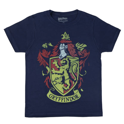 Harry Potter Shirt Boy's Gryffindor Distressed Short Sleeve Tee