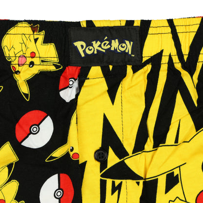 Pokemon Boxer Shorts Men's Pikachu Poke Ball Underwear