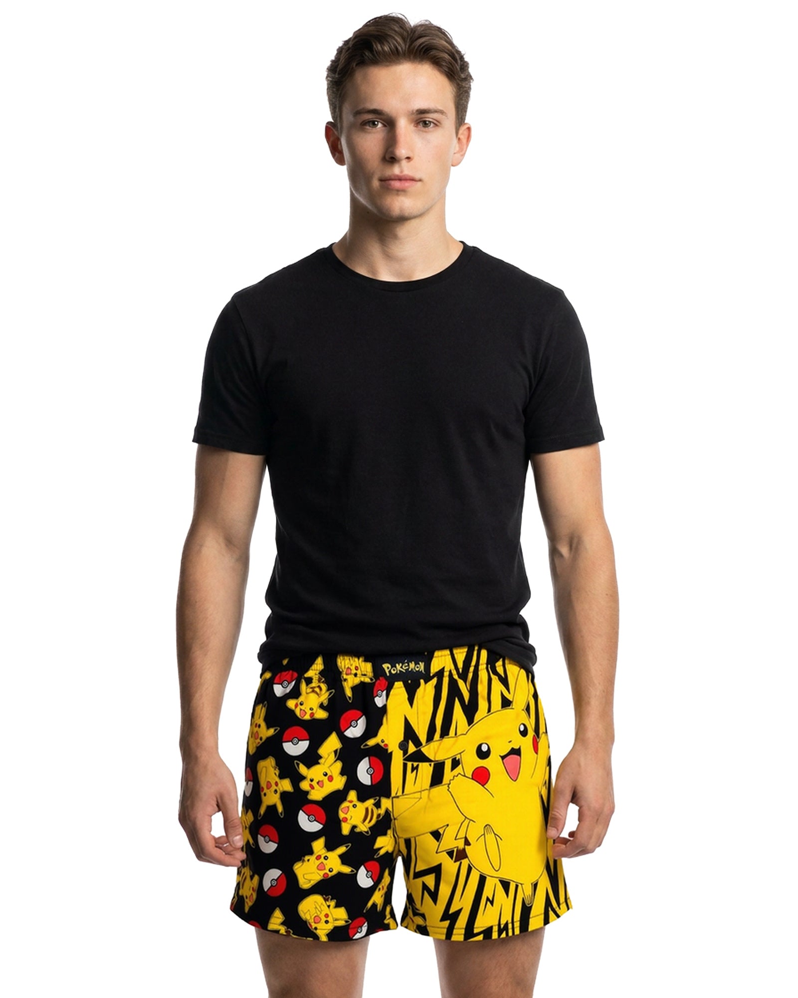 Pokemon Boxer Shorts Men's Pikachu Poke Ball Underwear