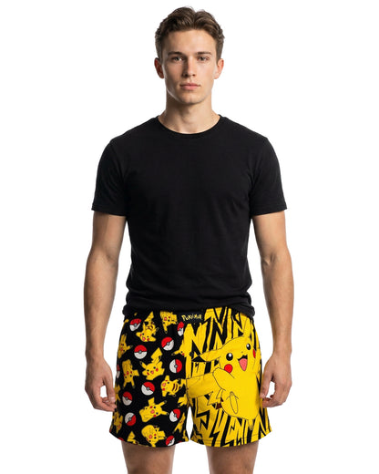 Pokemon Boxer Shorts Men's Pikachu Poke Ball Underwear