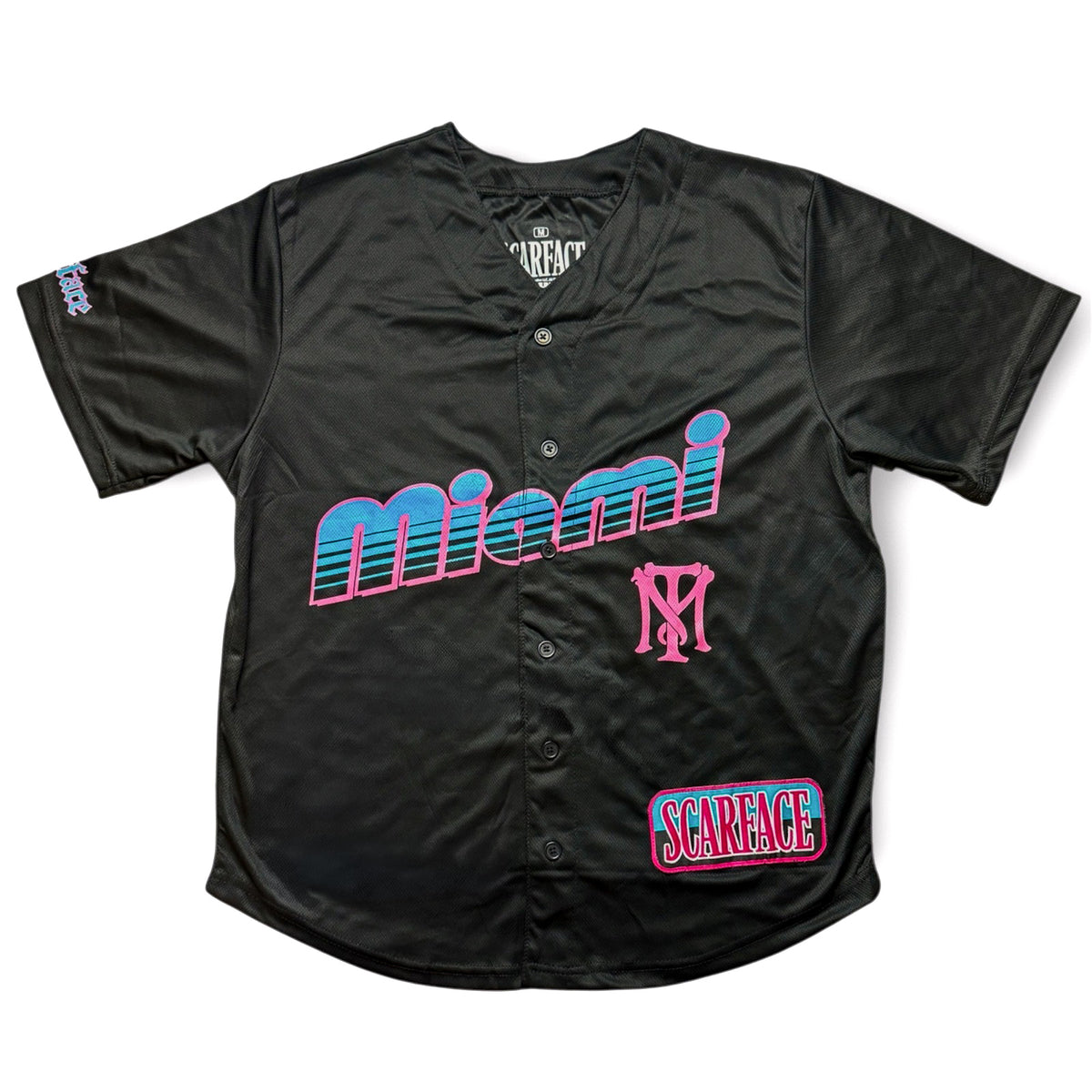 Scarface Baseball Jersey Men's Tony Montana Short Sleeve Tee #83