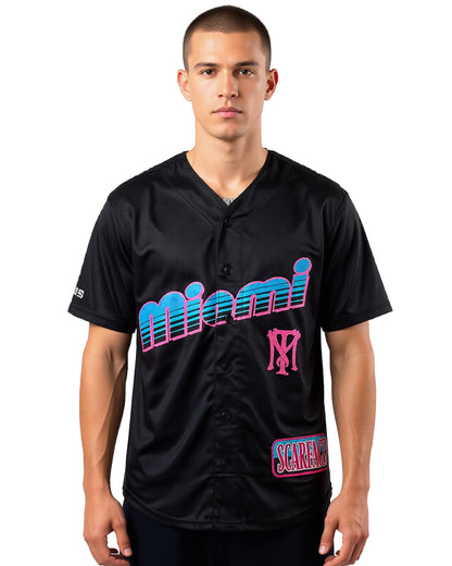 Scarface Baseball Jersey Men's Tony Montana Short Sleeve Tee #83