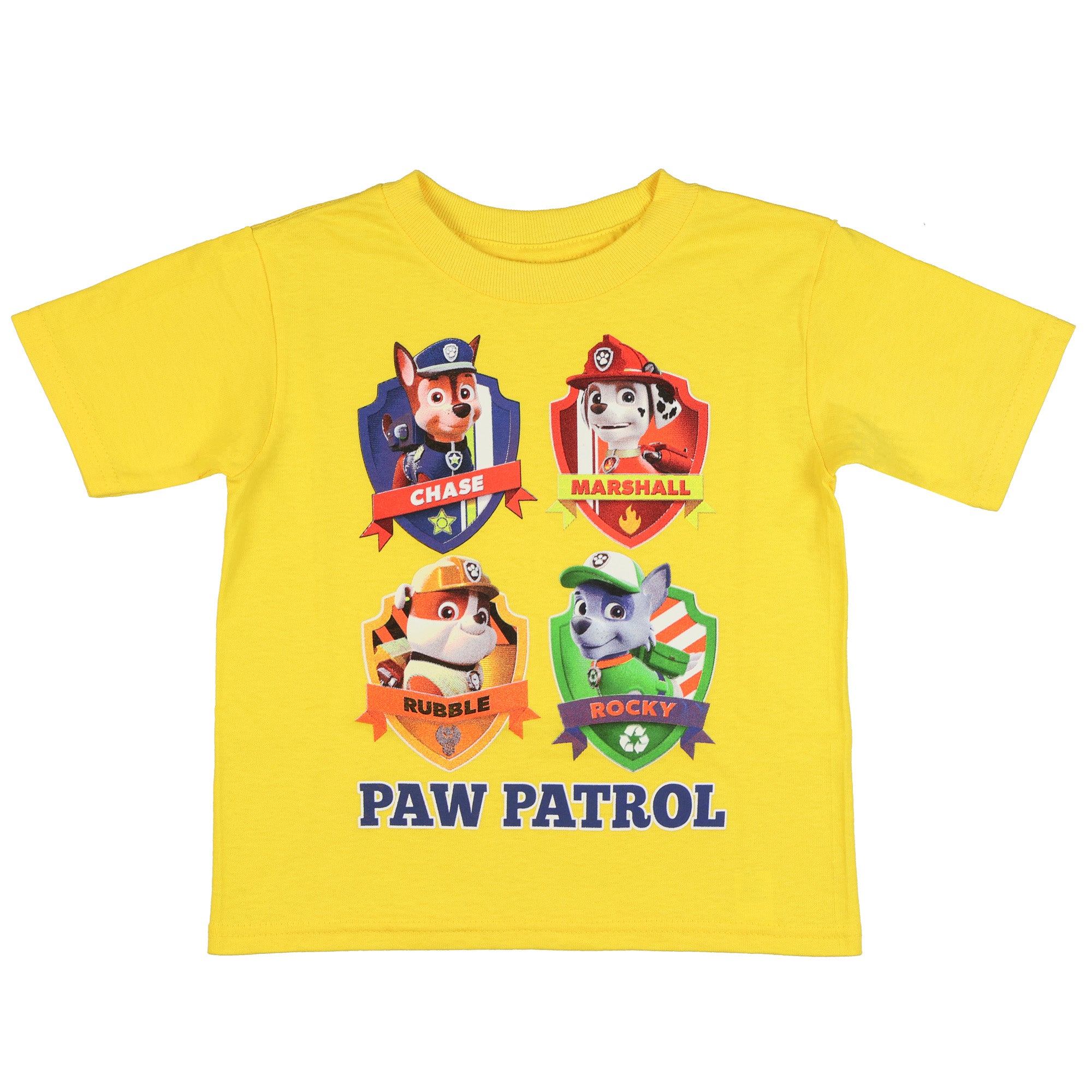 Paw Patrol T-Shirt Boy's Toddlers Chase Marshall Rubble Rocky Short Sleeve Top