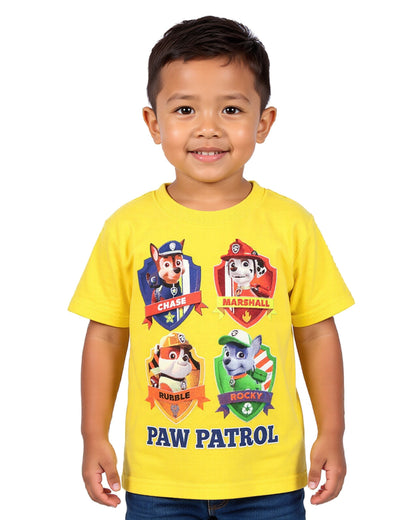 Paw Patrol T-Shirt Boy's Toddlers Chase Marshall Rubble Rocky Short Sleeve Top