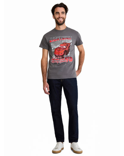 Disney Cars T-Shirt Men's Lightning McQueen Piston Cup Tee