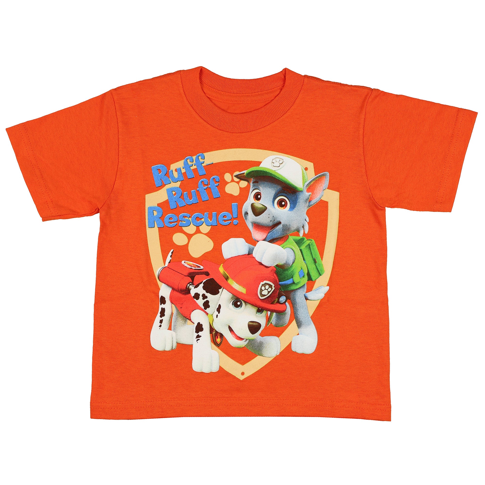 Paw Patrol Shirt Boy's Toddler Ruff Ruff Rescue Short Sleeve Tee