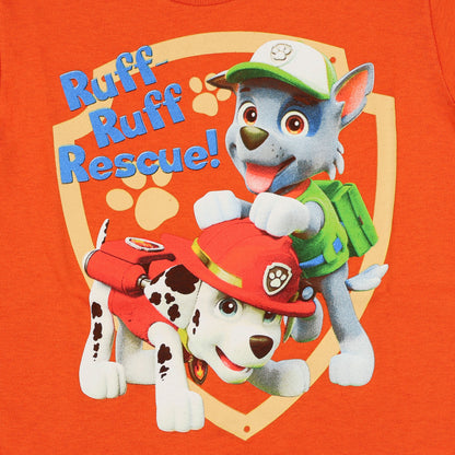 Paw Patrol Shirt Boy's Toddler Ruff Ruff Rescue Short Sleeve Tee
