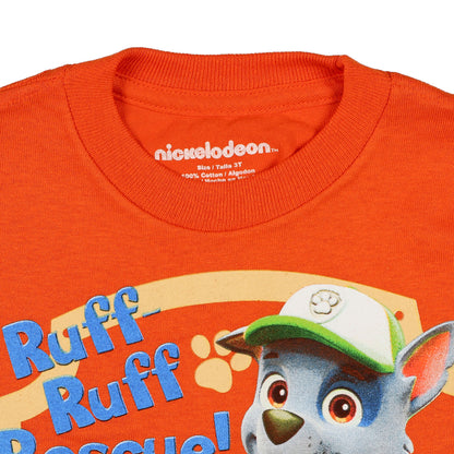 Paw Patrol Shirt Boy's Toddler Ruff Ruff Rescue Short Sleeve Tee
