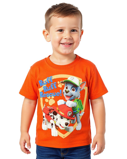 Paw Patrol Shirt Boy's Toddler Ruff Ruff Rescue Short Sleeve Tee