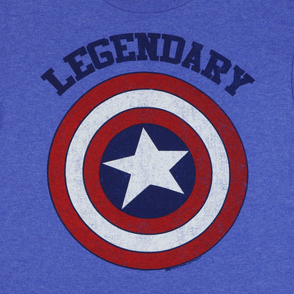 Marvel Comics Boy's Captain America Shield Short Sleeve Tee