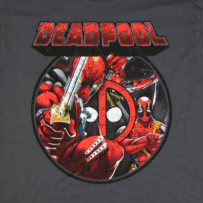 Marvel Avengers Infinity War Men's Deadpool Montage Design Tee