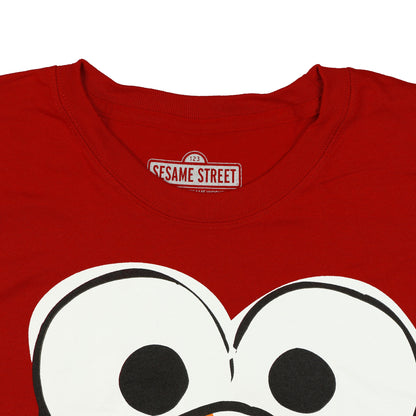 Sesame Street Shirt Men's Elmo Short Sleeve Tee With Gift Box TIn