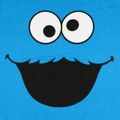 Sesame Street Shirt Women's Cookie Monster Varsity Short Sleeve Top