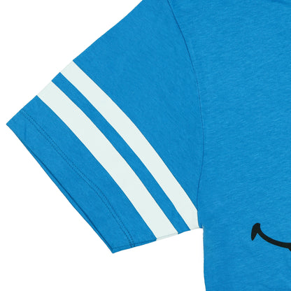 Sesame Street Shirt Women's Cookie Monster Varsity Short Sleeve Top