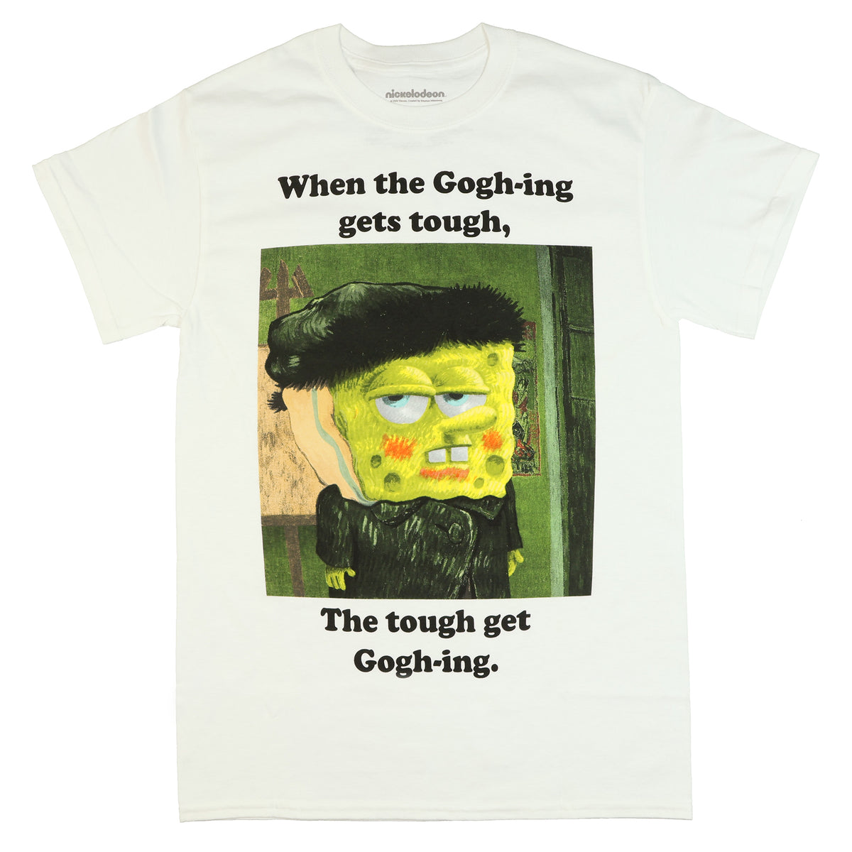 SpongeBob SquarePants Shirt Men's Van Gogh-ing Short Sleeve Tee