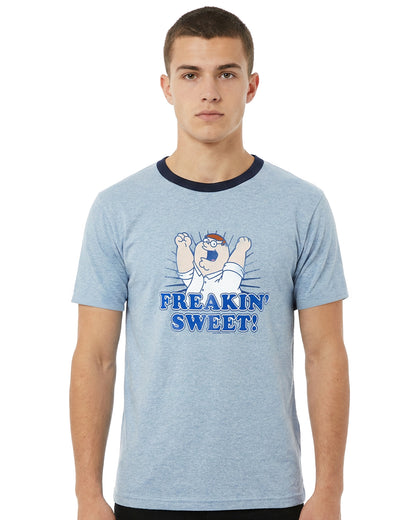 Family Guy Shirt Men's Peter Griffin Freakin Sweet Short Sleeve Top
