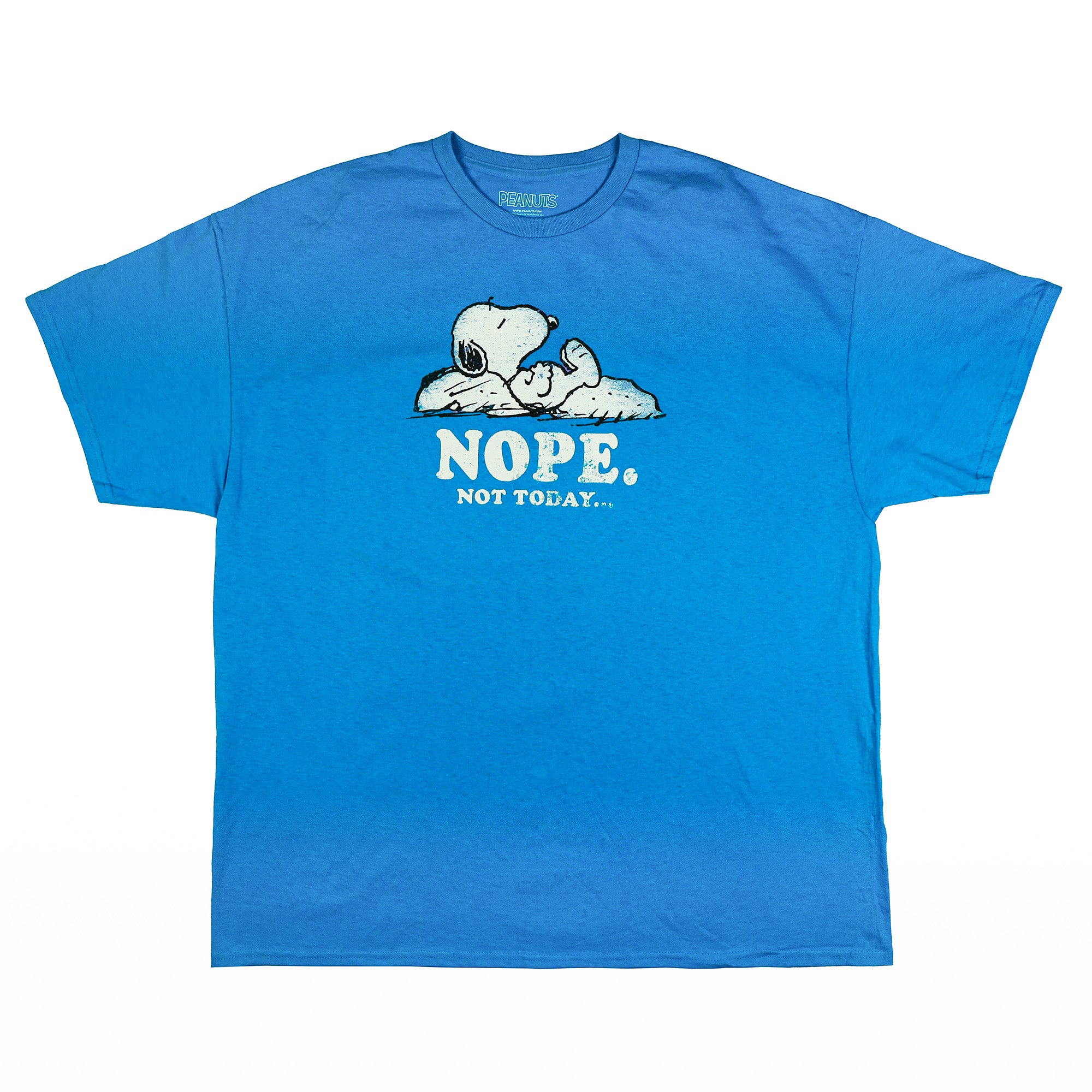 Peanuts Snoopy Shirt Men's Nope Not Today Short Sleeve Tee Tall